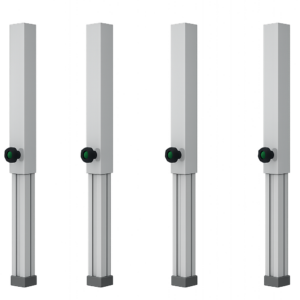GT Stage Deck Steckfüße 60 bis 100 cm höhenverstellbare Bühnenfüße 4er Set DryHire Eventtechnik