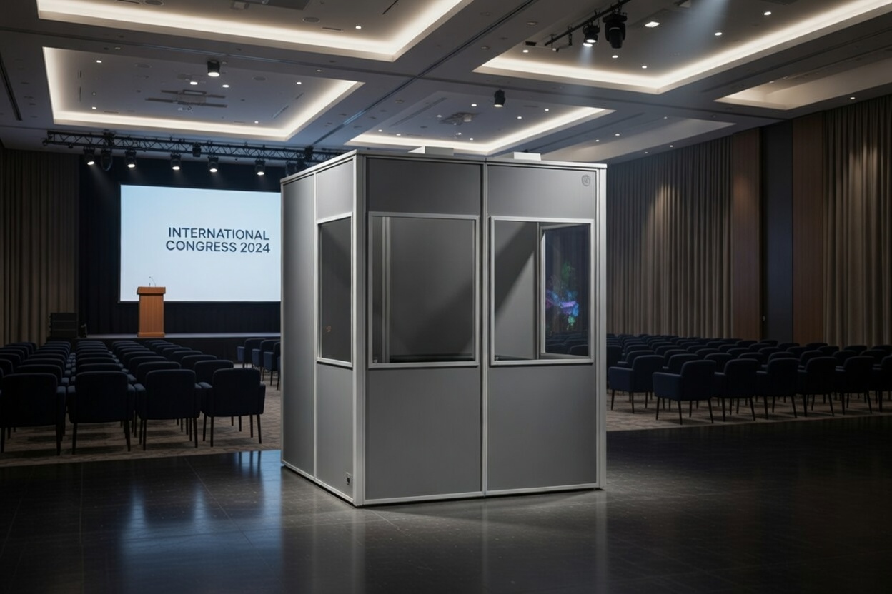 ISO 4043 Konforme Dolmetscherkabinen