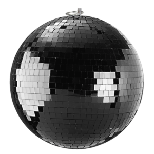 Mirror Ball 50 cm black