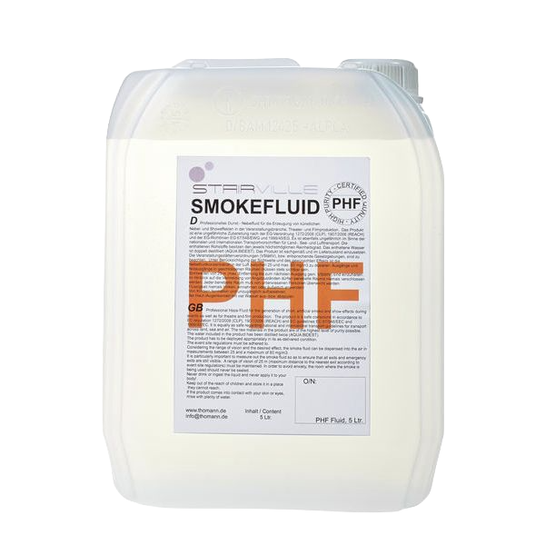 Stairville PHF Pro Haze Fluid 5 Liter Nebelfluid für Hazer und Bühnennebelmaschinen