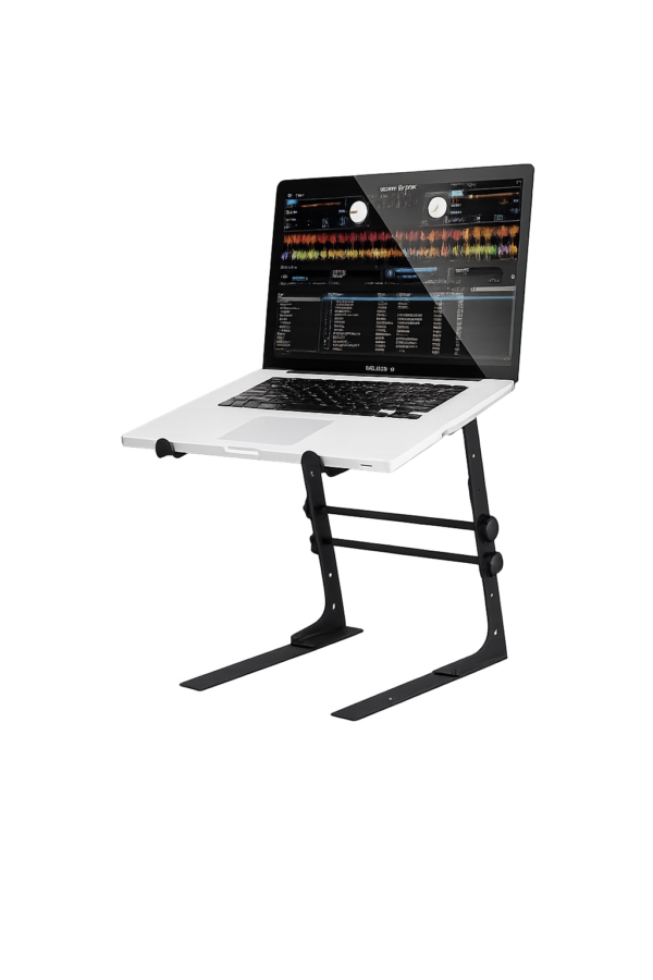 Laptopständer aus Metall zur ergonomischen Erhöhung eines Laptops auf dem Schreibtisch