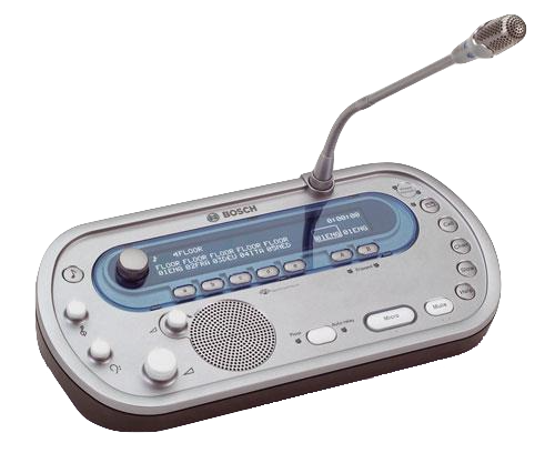 Bosch DCN-IDESK Delegiertensprechstelle mit Mikrofon für professionelle Konferenz- und Abstimmungssysteme