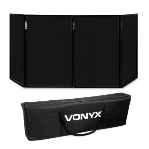 Schwarze Regie Abdeckwände zur Verkleidung von Technik- und Regiebereichen bei Events