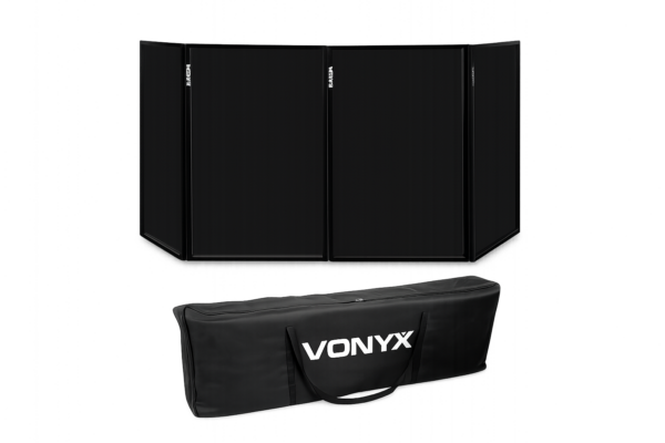 Schwarze Regie Abdeckwände zur Verkleidung von Technik- und Regiebereichen bei Events