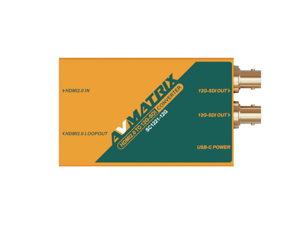 AV Matrix SC1221 HDMI 2.0 zu 12G SDI Converter